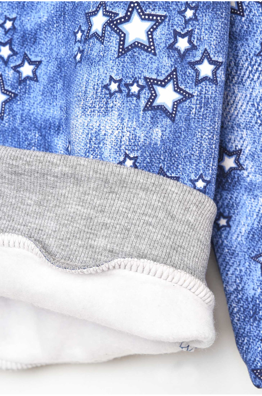 Піжама дитяча на флісі синього кольору 025 209503 Піжама дитяча на флісі синього кольору 025 209503