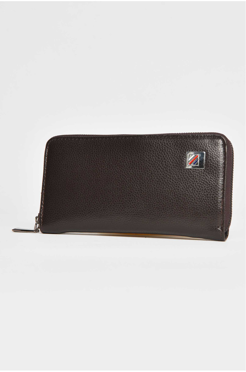 Гаманець чоловічий з екошкіри темно-коричневого кольору L1903 209508