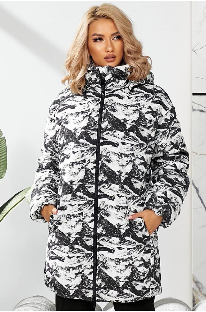 Куртка жіноча демісезонна чорного кольору 291 209517