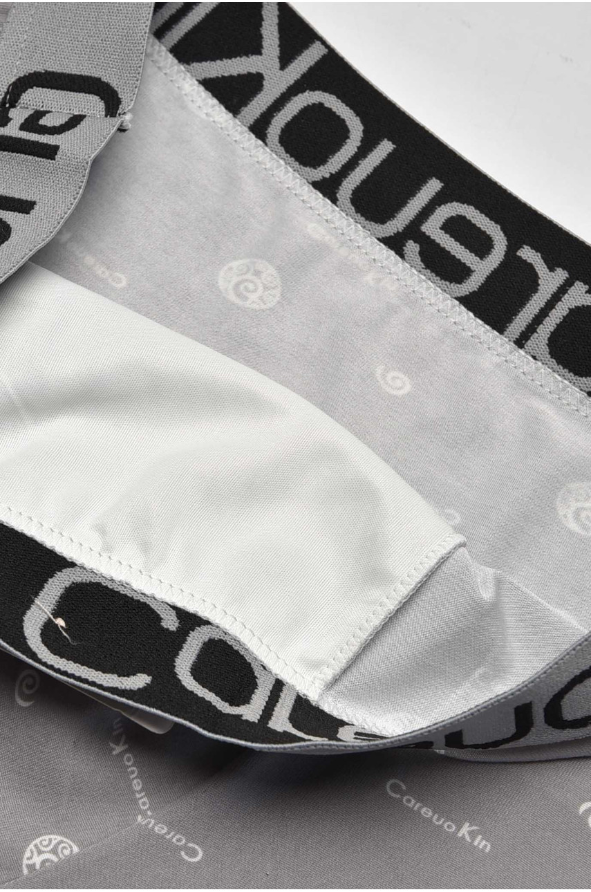 Боксери чоловічі сірого кольору з принтом А1695 209519 Боксери чоловічі сірого кольору з принтом А1695 209519