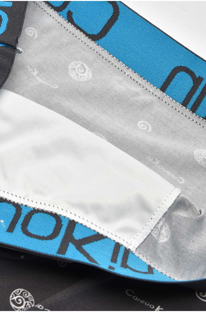 Боксери чоловічі темно-сірого кольору з принтом А1695 209520 Боксери чоловічі темно-сірого кольору з принтом А1695 209520