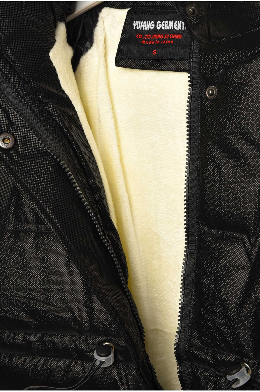 Куртка дитяча зимова чорного кольору 2022-19 209527 Куртка дитяча зимова чорного кольору 2022-19 209527