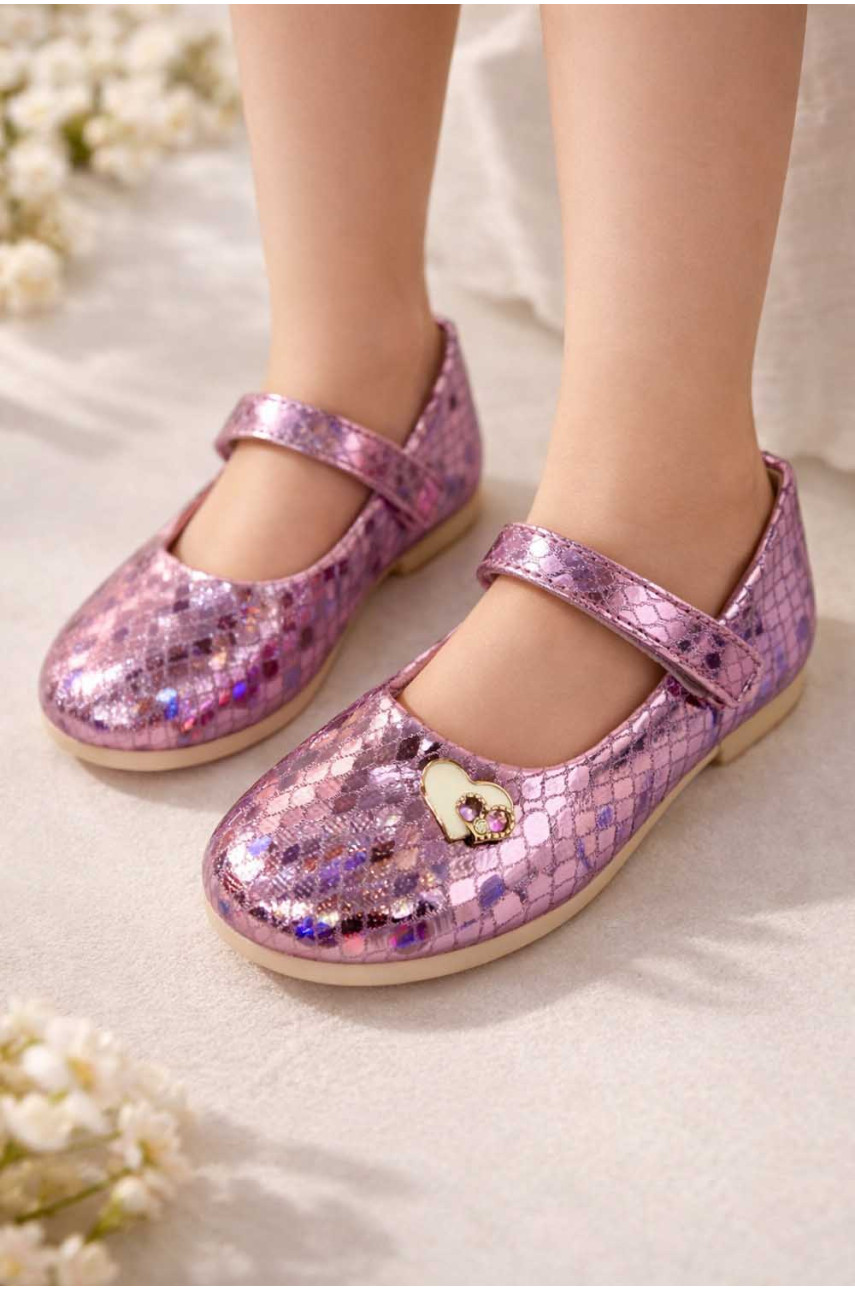 Туфлі для дівчинки рожево-бузкового кольору 786-3 209531
