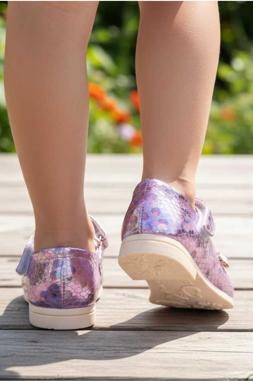 Туфлі для дівчинки рожево-бузкового кольору 786-3 209531