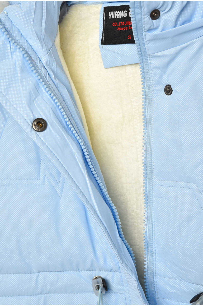 Куртка детская зимняя голубого цвета 2022-19 209534