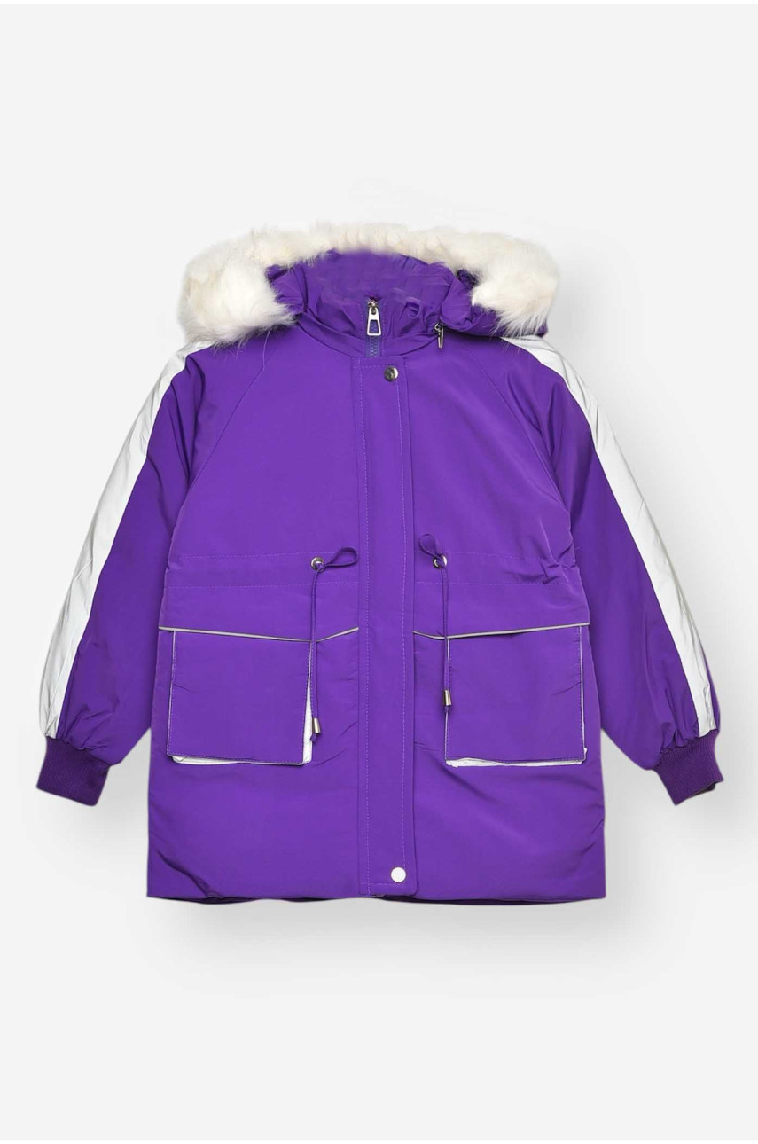 Куртка дитяча зимова фіолетового кольору 2022-5 209536