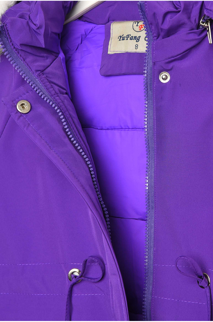 Куртка детская зимняя фиолетового цвета 2022-5 209536