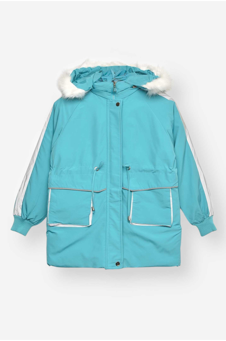 Куртка дитяча зимова бірюзового кольору 2022-5 209538