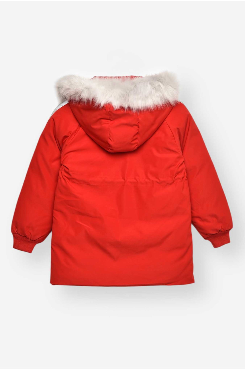 Куртка дитяча зимова червоного кольору 2022-27 209539
