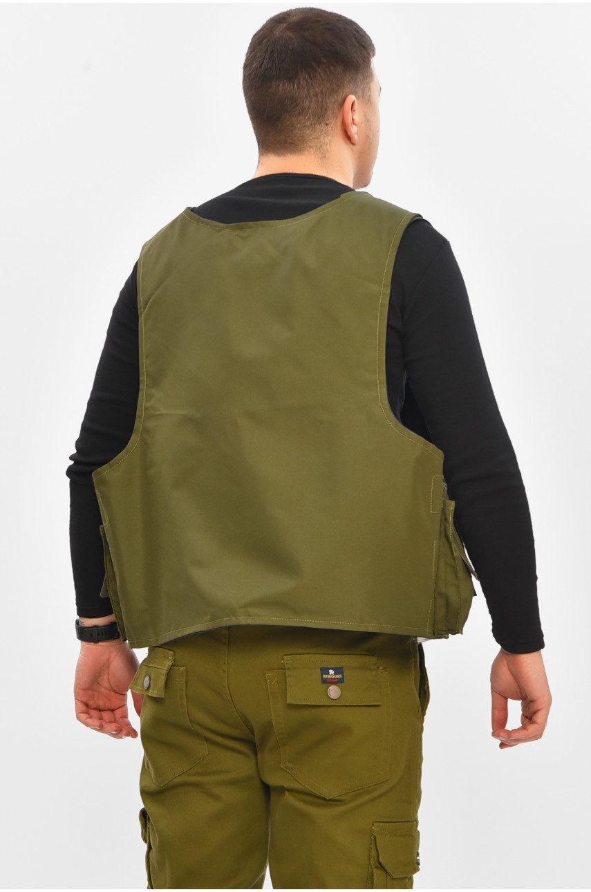 Розвантажувальний жилет однотонний кольору хакі 209541