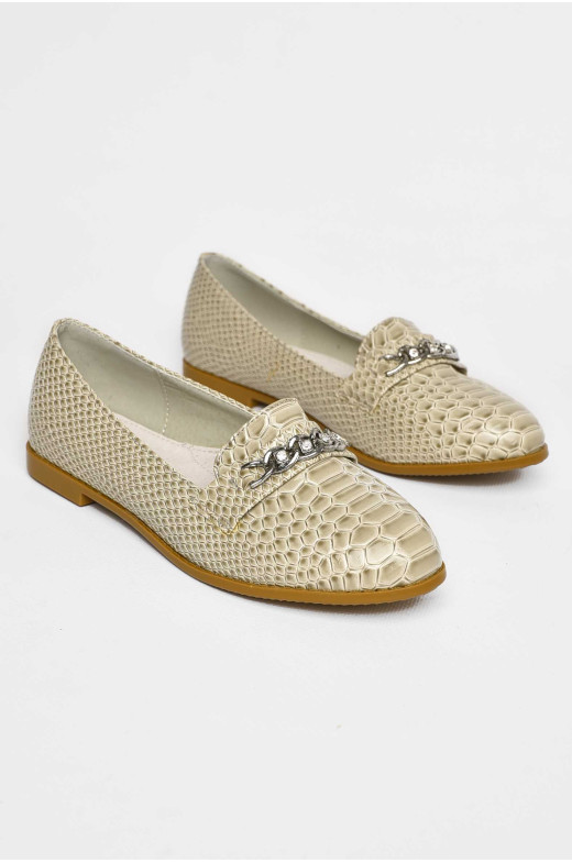 Балетки для девочки серого цвета 207-11 209549