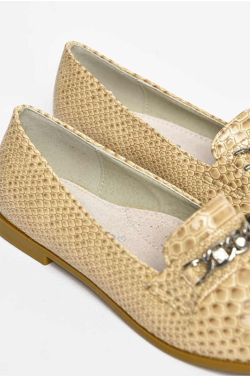 Балетки для дівчинки бежевого кольору 207-26 209558 Балетки для дівчинки бежевого кольору 207-26 209558