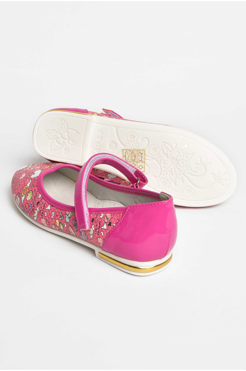 Балетки дитячі для дівчинки рожевого кольору 127-5 209560