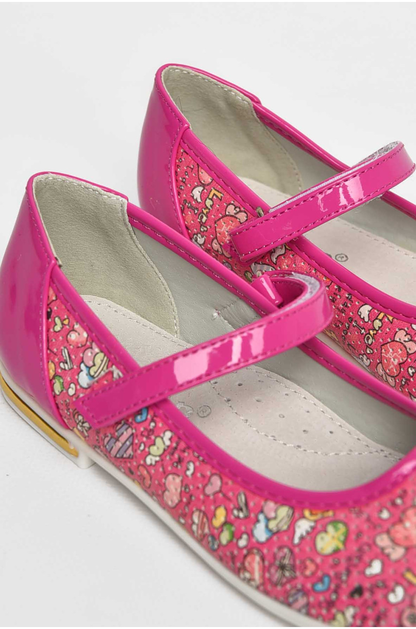 Балетки дитячі для дівчинки рожевого кольору 127-5 209560