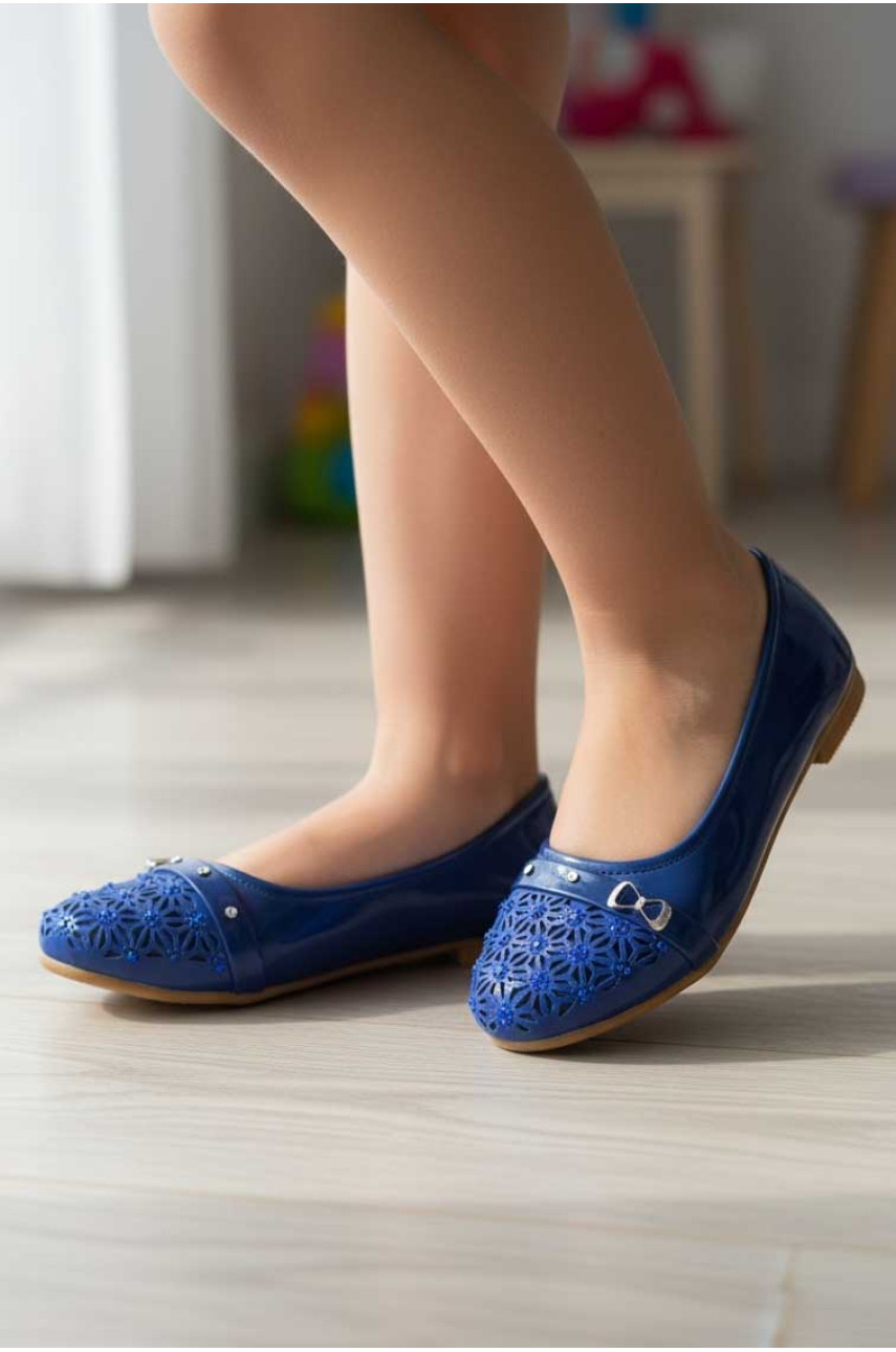 Балетки для дівчинки синього кольору 201-7 209562