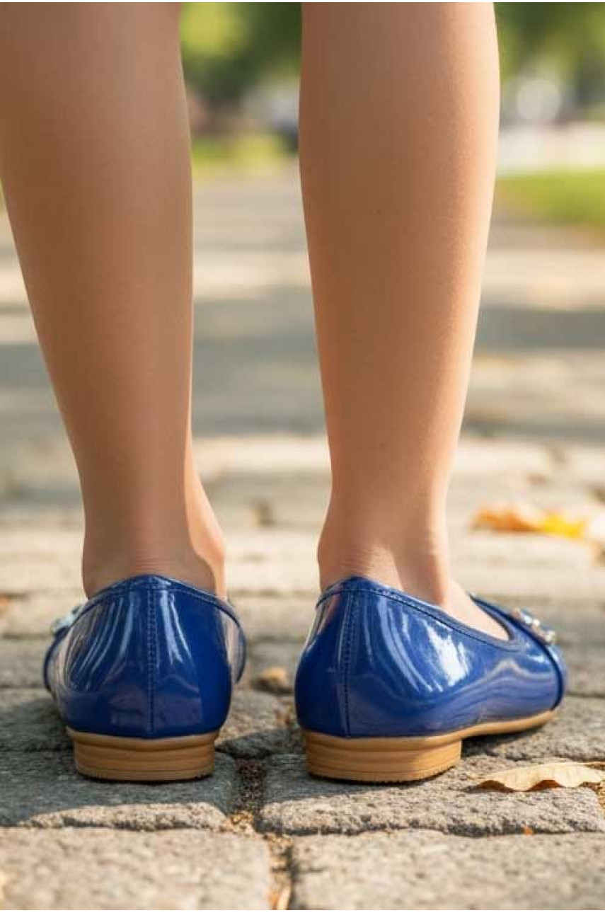 Балетки для дівчинки синього кольору 201-7 209562 Балетки для дівчинки синього кольору 201-7 209562