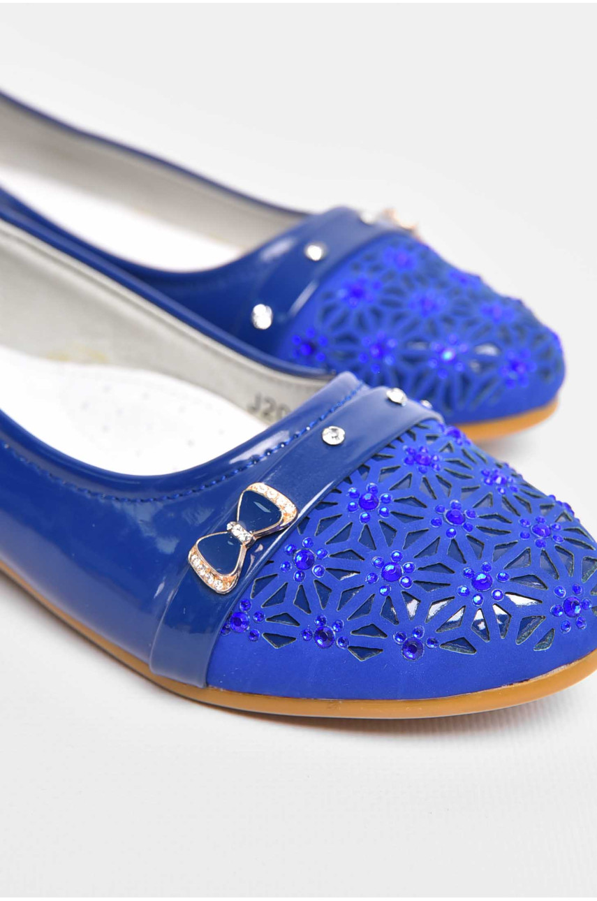 Балетки для дівчинки синього кольору 201-7 209562 Балетки для дівчинки синього кольору 201-7 209562