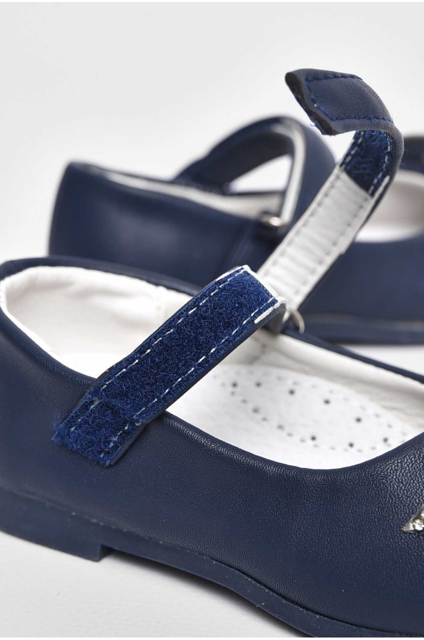 Туфлі для дівчинки темно-синього кольору 703-7 209589 Туфлі для дівчинки темно-синього кольору 703-7 209589