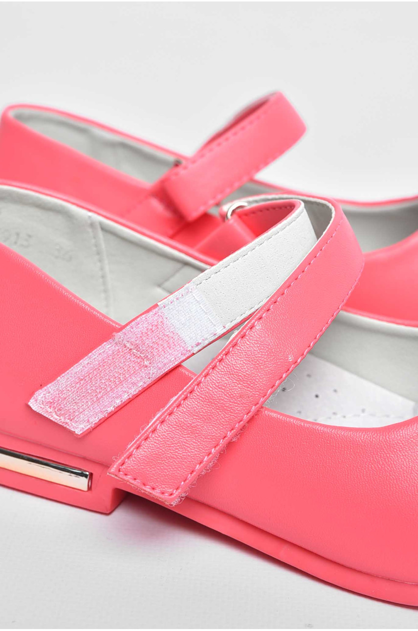 Туфлі для дівчинки коралового кольору 1913-2 209592 Туфлі для дівчинки коралового кольору 1913-2 209592