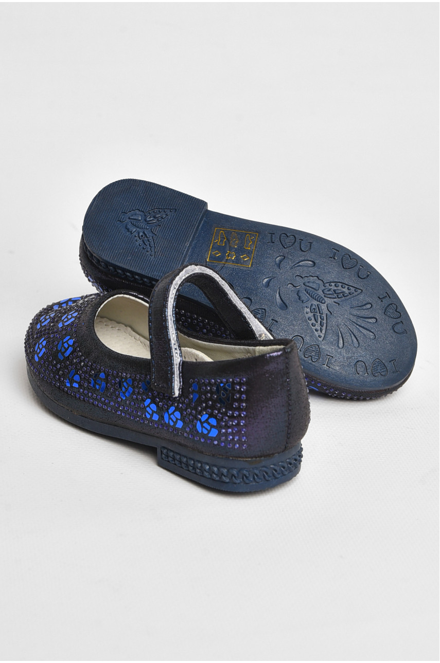 Туфлі для дівчинки темно-синього кольору 717-7 209595 Туфлі для дівчинки темно-синього кольору 717-7 209595