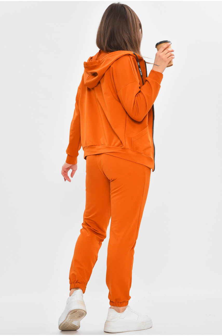 Спортивный костюм женский терракотового цвета Уценка 366 209608