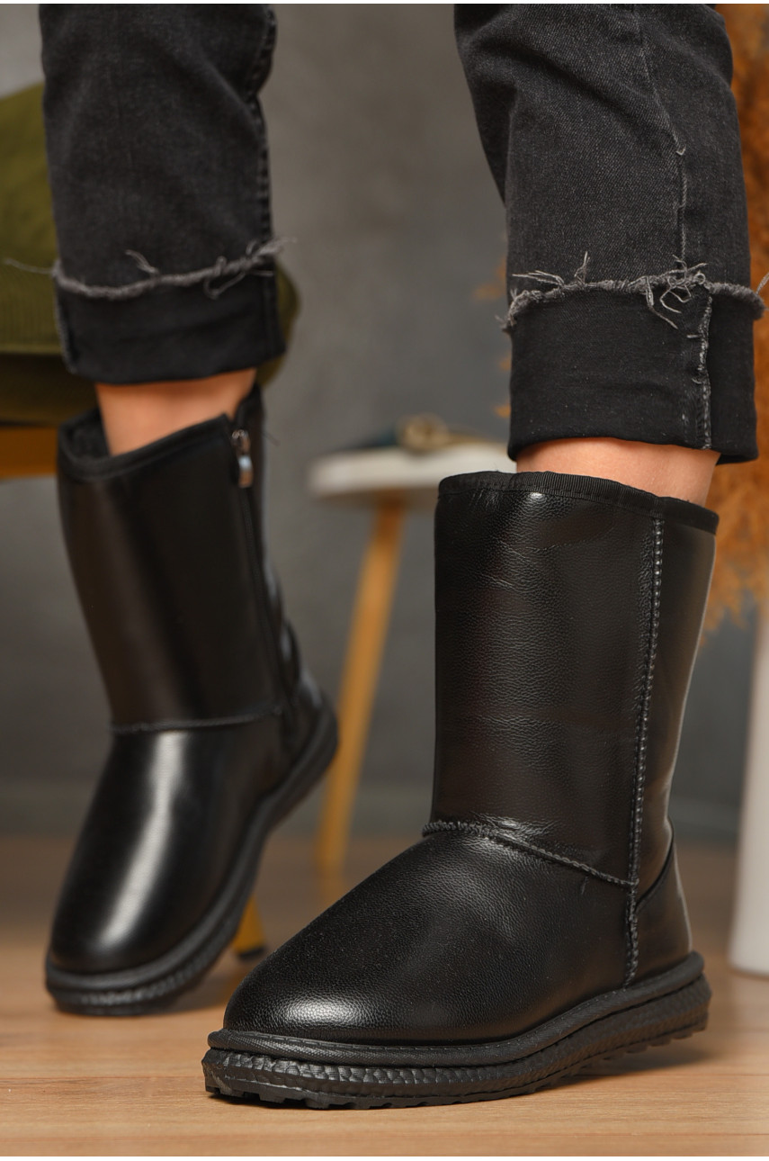 Угги женские на меху черного цвета 5815-5 209610