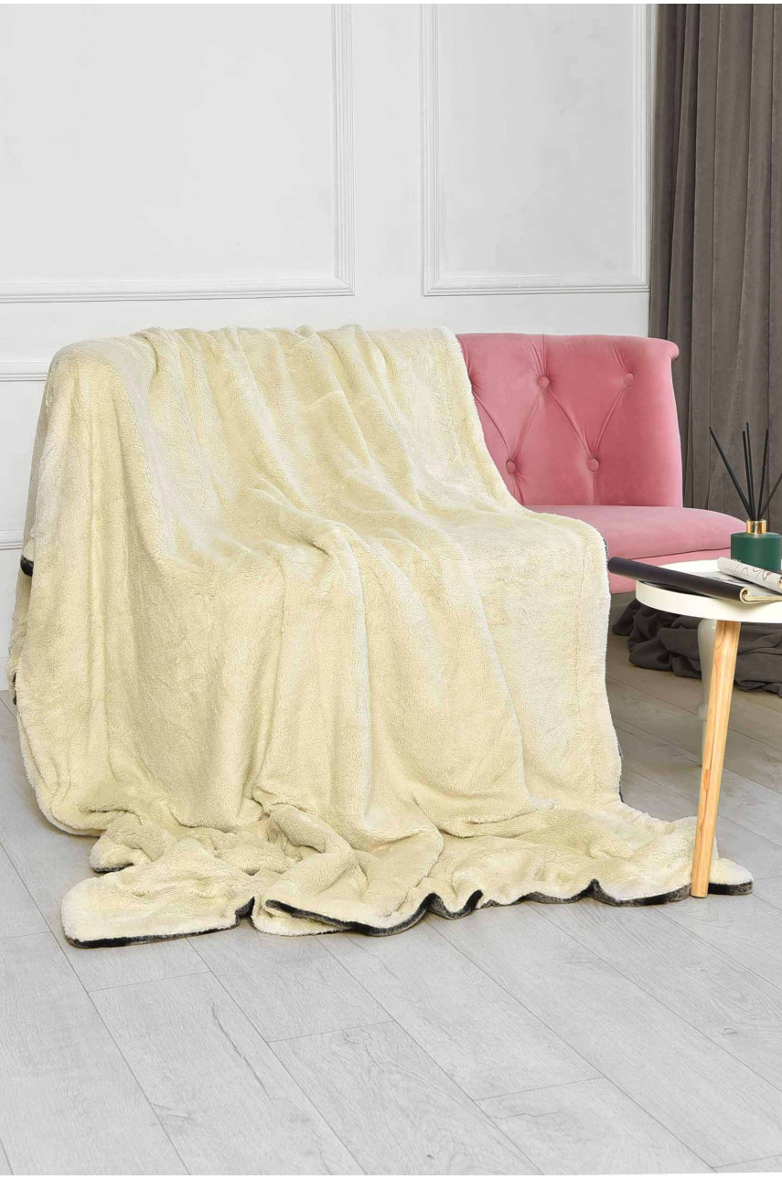 Плед двухсторонний белого и черного цвета с принтом размер 160*200 11401 209621