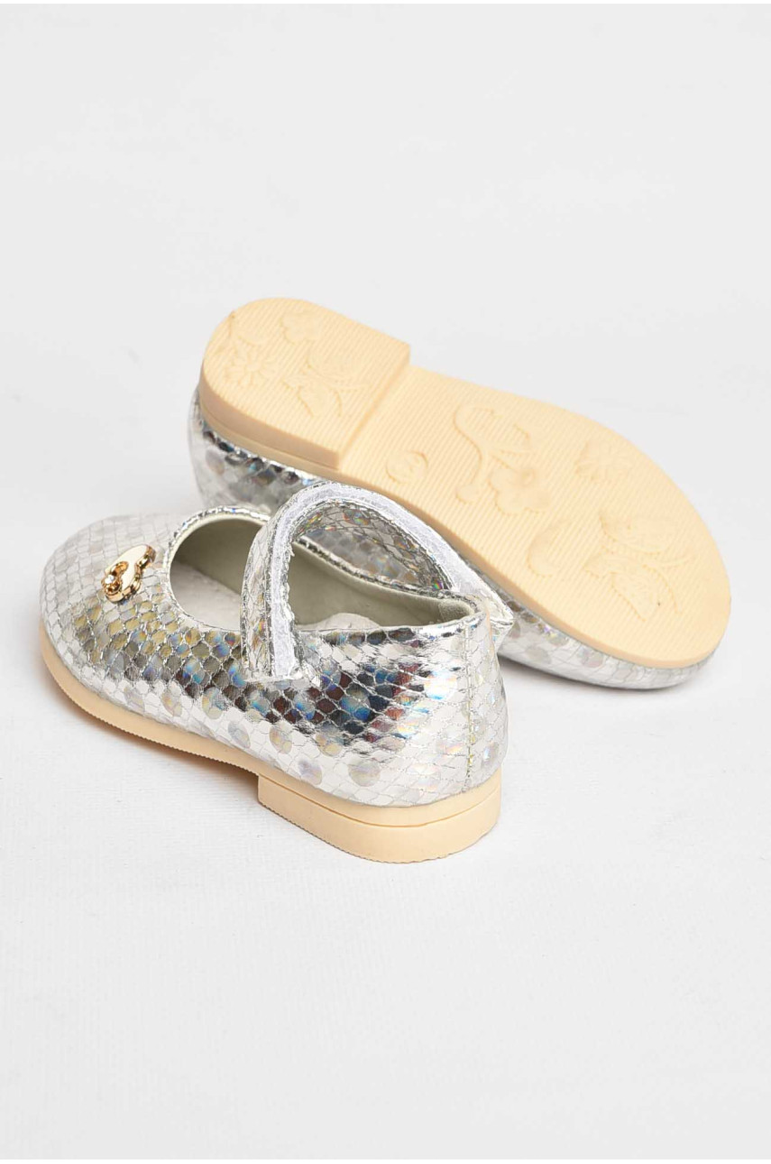 Туфлі для дівчинки сріблястого кольору 786-21 209622 Туфлі для дівчинки сріблястого кольору 786-21 209622