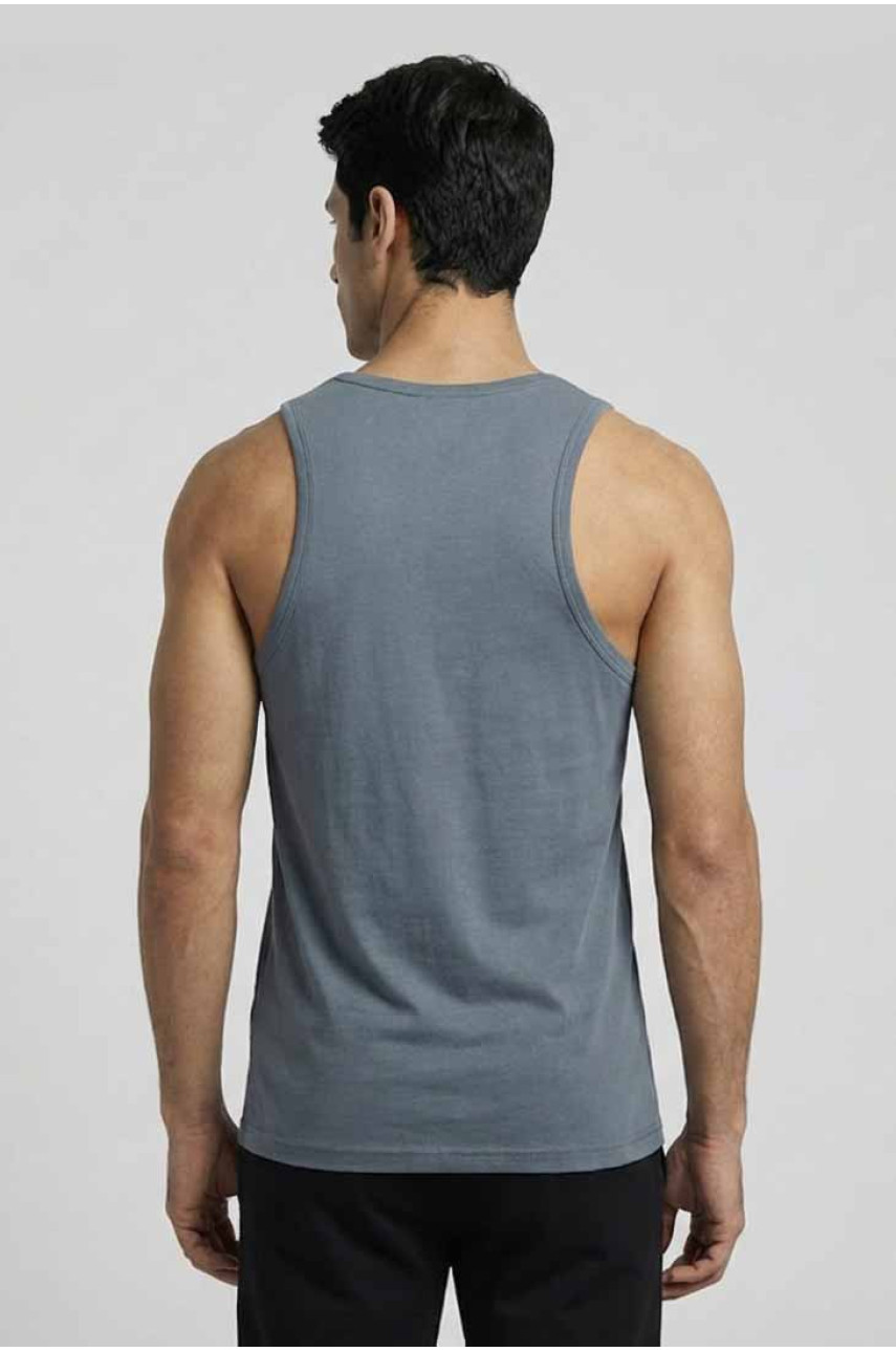 Майка чоловіча однотонна сірого кольору 1111 209636