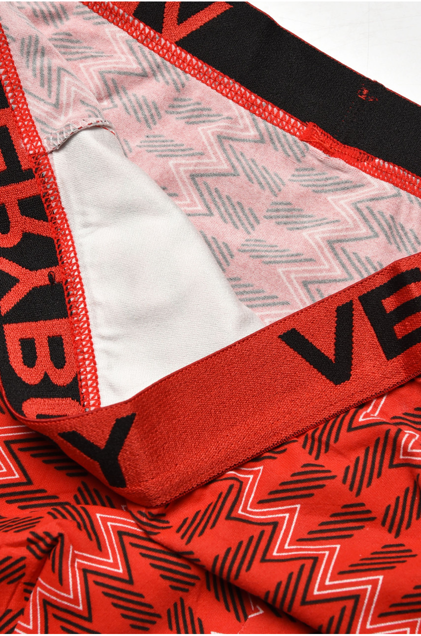 Боксеры мужские красного цвета с принтом 6220 209682 Боксеры мужские красного цвета с принтом 6220 209682