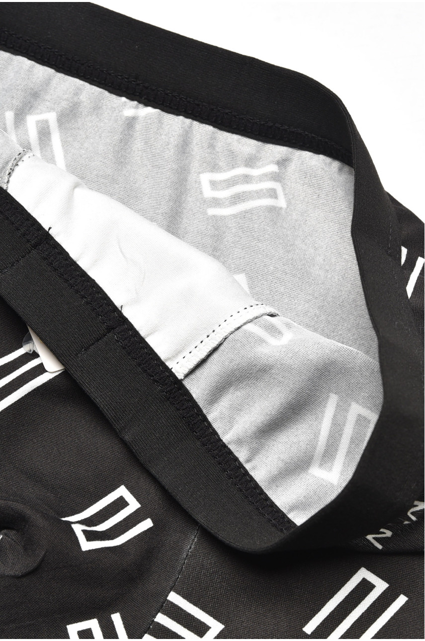 Боксеры мужские черного цвета с принтом 6816 209686 Боксеры мужские черного цвета с принтом 6816 209686