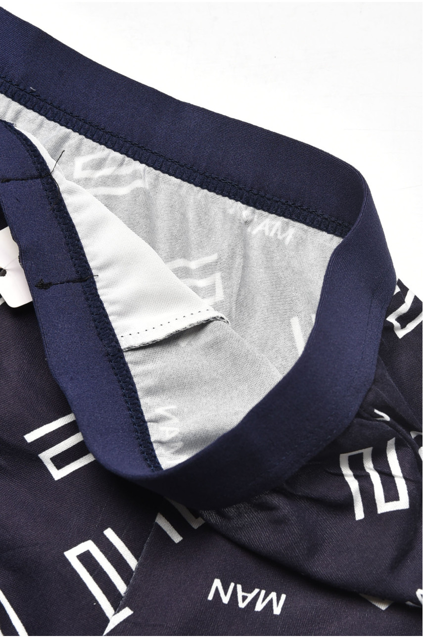 Боксеры мужские тёмно-синего цвета с принтом 6816 209687 Боксеры мужские тёмно-синего цвета с принтом 6816 209687