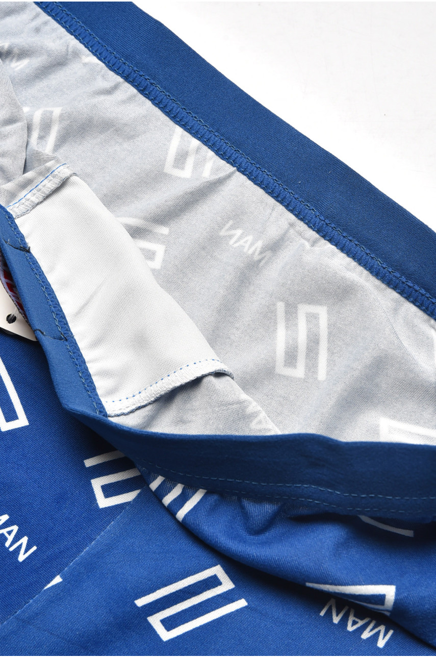 Боксеры мужские синего цвета с принтом 6816 209688 Боксеры мужские синего цвета с принтом 6816 209688