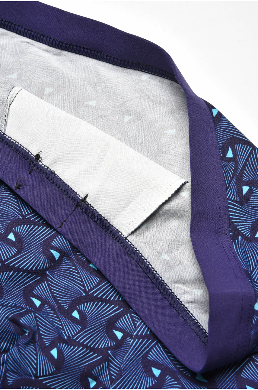 Боксеры мужские тёмно-синего цвета с принтом 7204 209691 Боксеры мужские тёмно-синего цвета с принтом 7204 209691