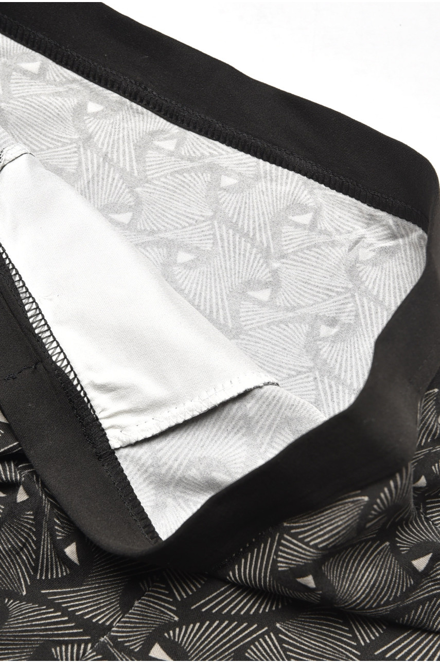 Боксеры мужские черного цвета с принтом 7204 209692 Боксеры мужские черного цвета с принтом 7204 209692