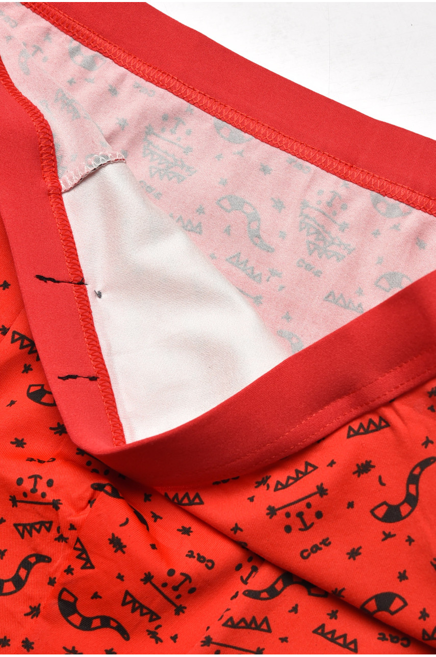 Боксеры мужские красного цвета с принтом 7219 209693 Боксеры мужские красного цвета с принтом 7219 209693