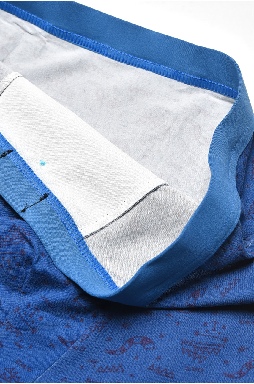 Боксеры мужские синего цвета с принтом 7219 209694 Боксеры мужские синего цвета с принтом 7219 209694