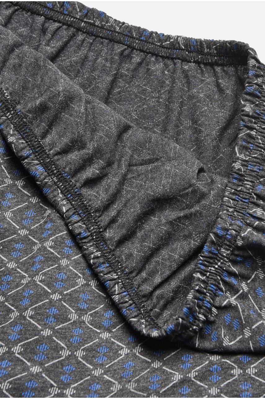 Трусы семейные мужские батальные темно-серого цвета 209712 Трусы семейные мужские батальные темно-серого цвета 209712