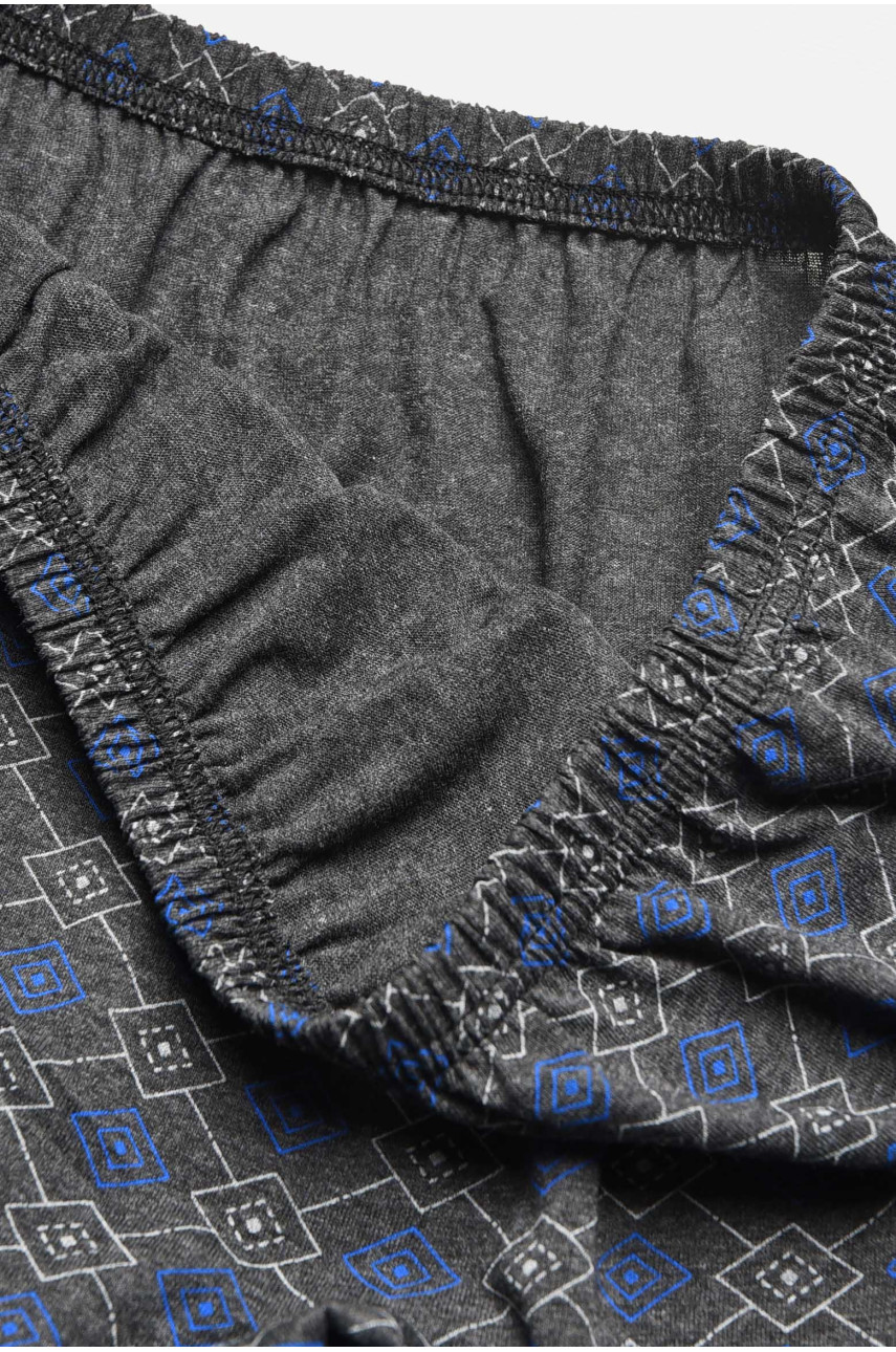 Трусы семейные мужские батальные темно-серого цвета 209715 Трусы семейные мужские батальные темно-серого цвета 209715