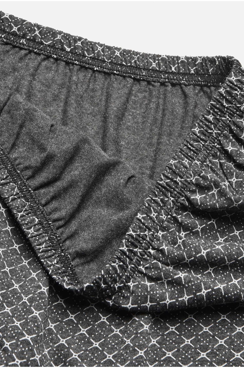 Трусы семейные мужские батальные темно-серого цвета 209721 Трусы семейные мужские батальные темно-серого цвета 209721