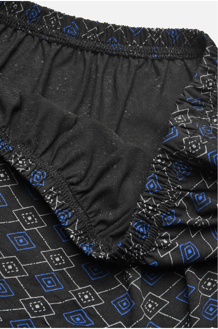 Трусы семейные мужские батальные черного цвета 209722 Трусы семейные мужские батальные черного цвета 209722