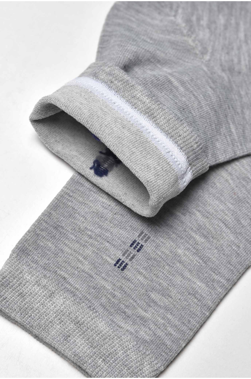 Носки мужские демисезонные серого цвета YH24-2 209744 Носки мужские демисезонные серого цвета YH24-2 209744