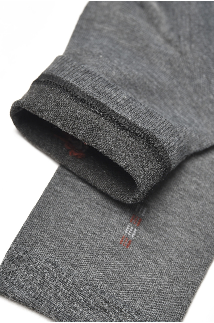 Носки мужские демисезонные тёмно-серого цвета YH24-2 209746 Носки мужские демисезонные тёмно-серого цвета YH24-2 209746