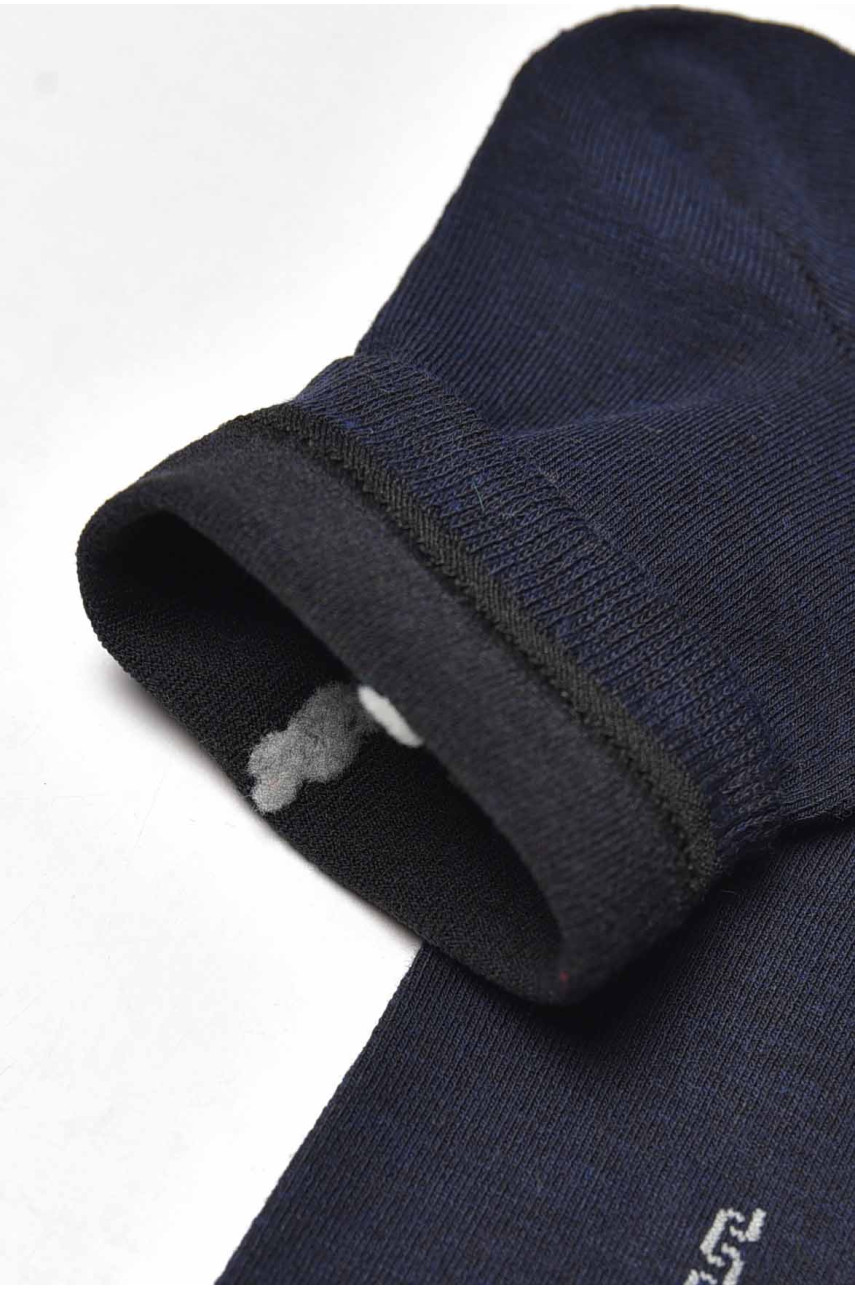 Носки мужские демисезонные тёмно-синего цвета YH24-02 209749 Носки мужские демисезонные тёмно-синего цвета YH24-02 209749