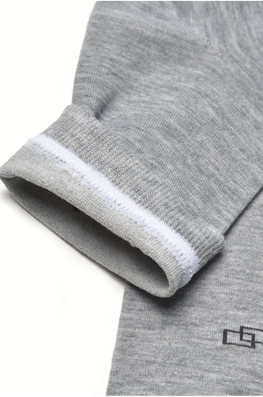 Носки мужские демисезонные серого цвета YH24-11 209755 Носки мужские демисезонные серого цвета YH24-11 209755