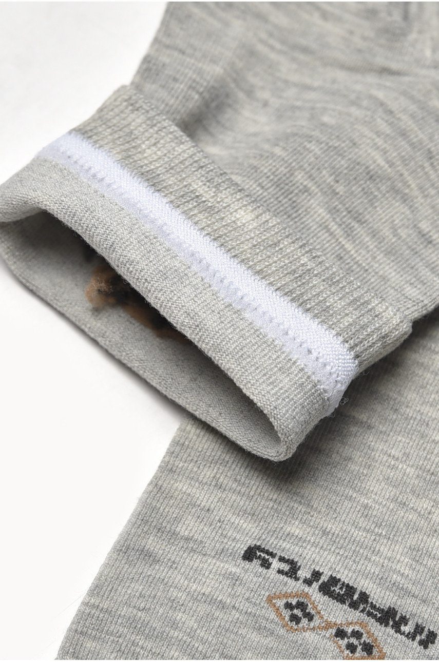 Носки мужские демисезонные серого цвета YH24-16 209759 Носки мужские демисезонные серого цвета YH24-16 209759