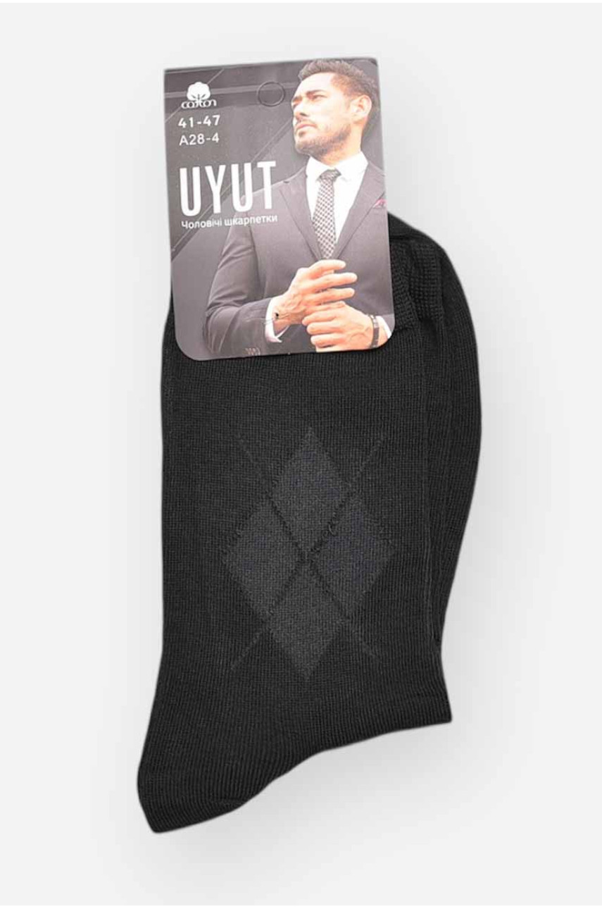 Носки мужские демисезонные черного цвета А28-4 209782