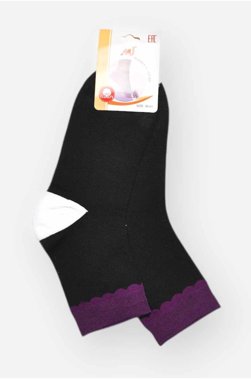 Носки женские медицинские демисезонные черного цвета 209793