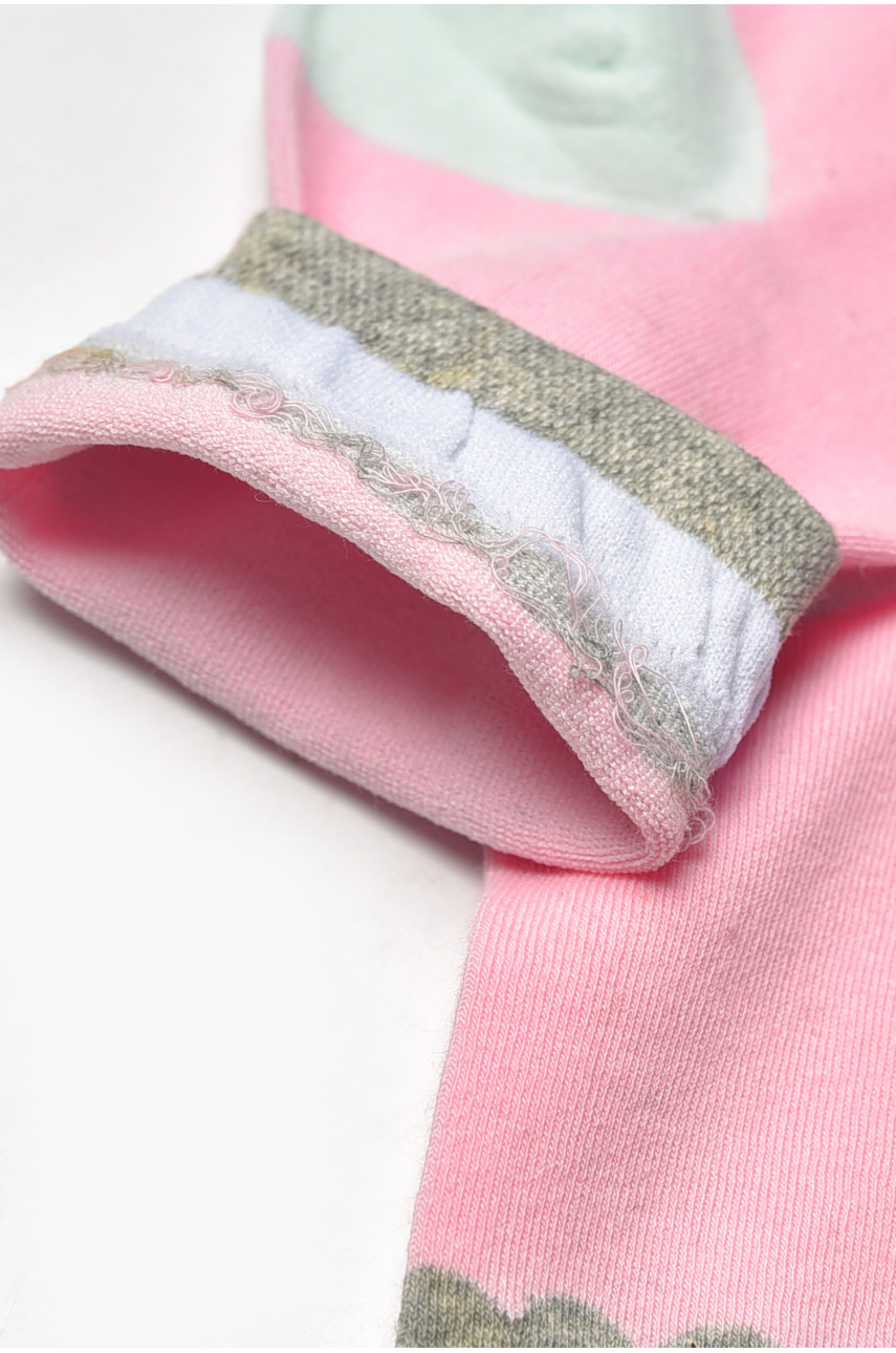 Носки женские медицинские демисезонные розового цвета 209799