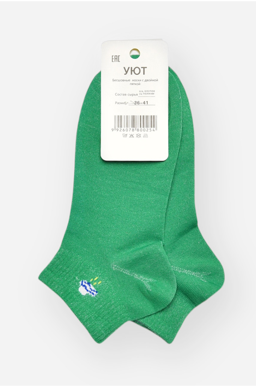 Носки женские демисезонные зеленого цвета YH22-06 209801